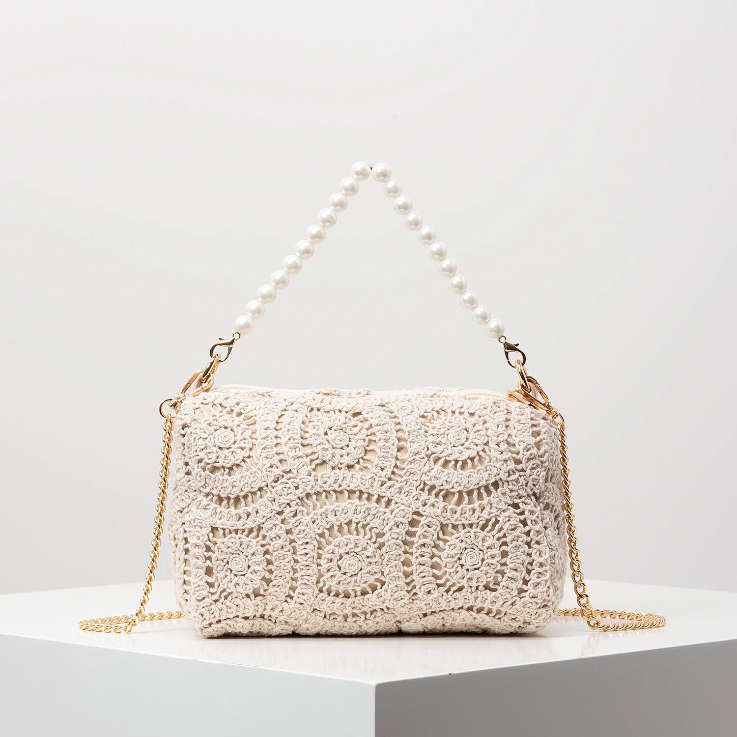 Perlen-Handtasche „Ocean Glow“ – Eleganz für den Strand