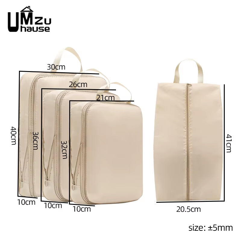 Premium Reise-Organizer (4er) - Outfit-Perfektion ohne Falten