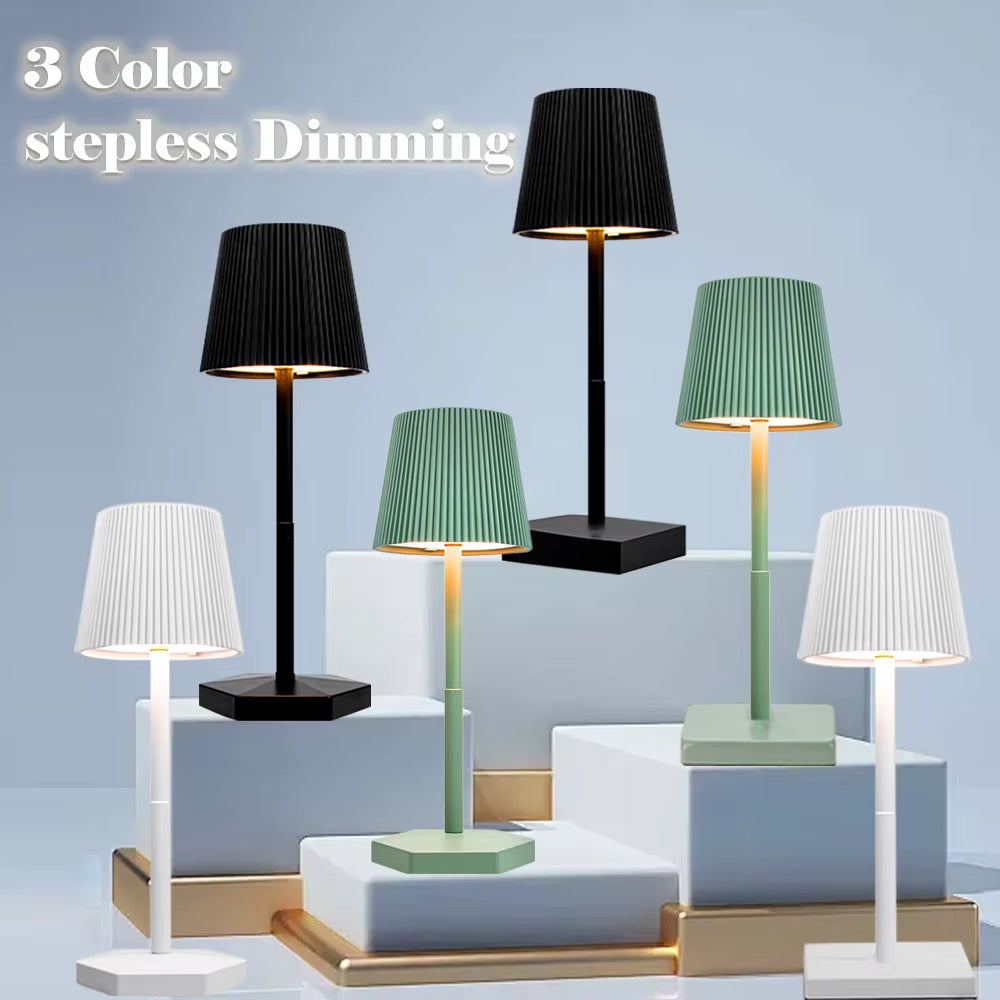 Akku-Designleuchte: Dimmbar & Kabellos – Ideal für Solar-Fans