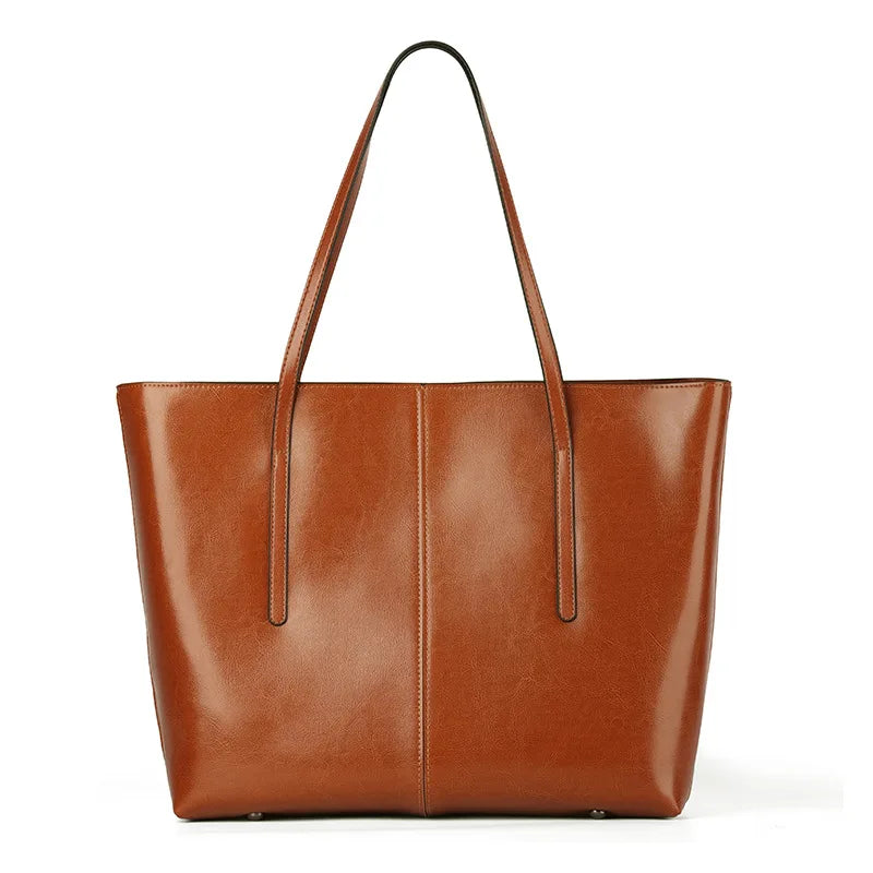 Vintage Echtleder Tote Bag: Stilvolles Statement für Damen