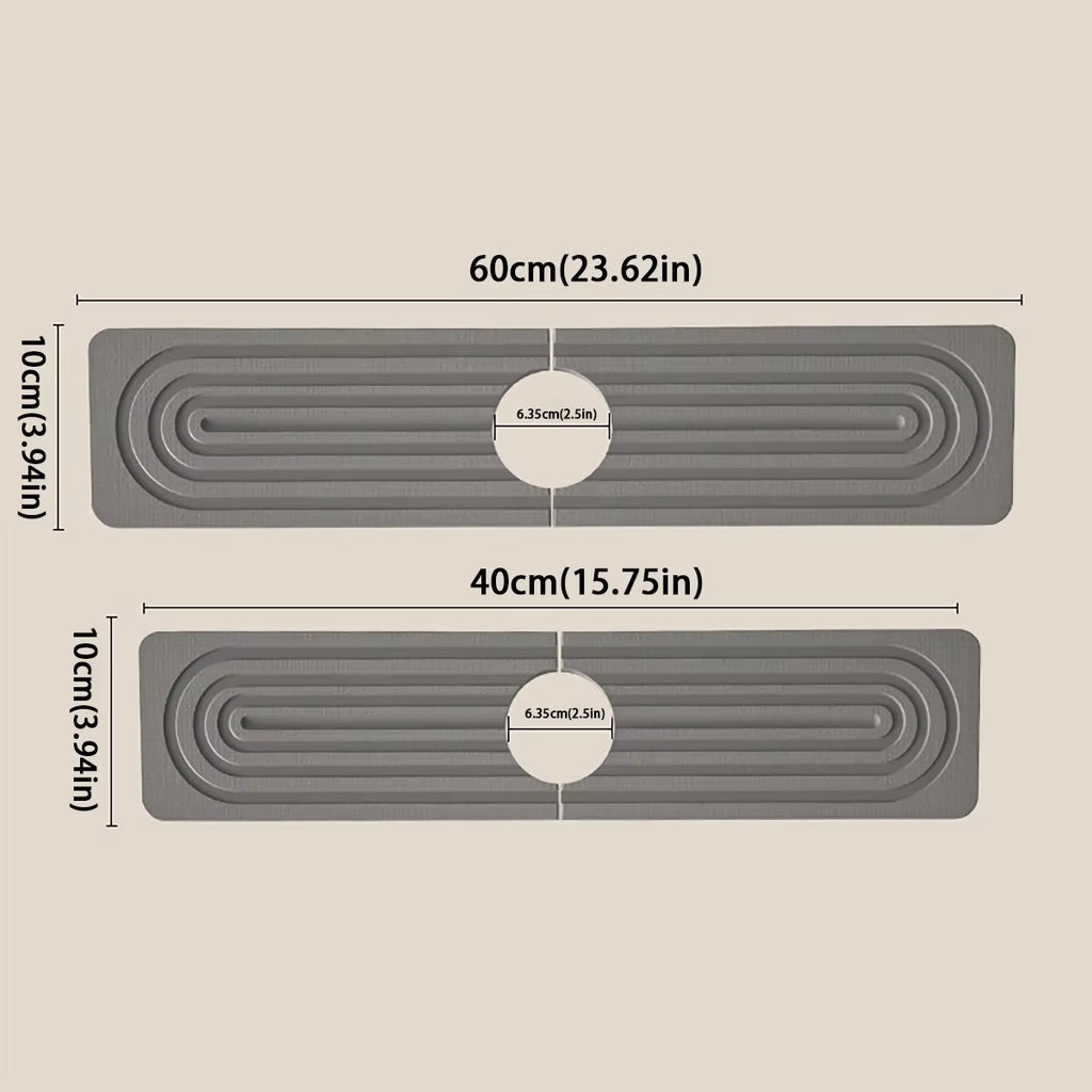 Diatomit Wasserhahn-Matte: Extrem saugstark & sauber