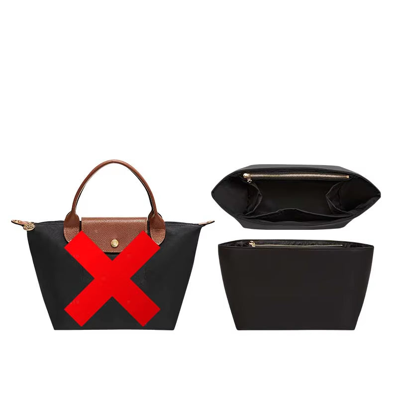 Longchamp Nylon Organizer: Formstabil & Elegant