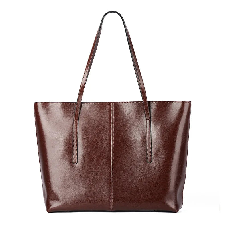 Vintage Echtleder Tote Bag: Stilvolles Statement für Damen