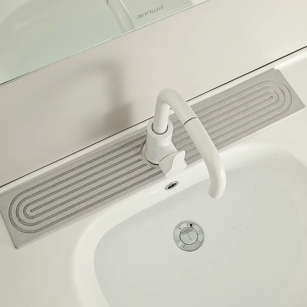 Diatomit Wasserhahn-Matte: Extrem saugstark & sauber