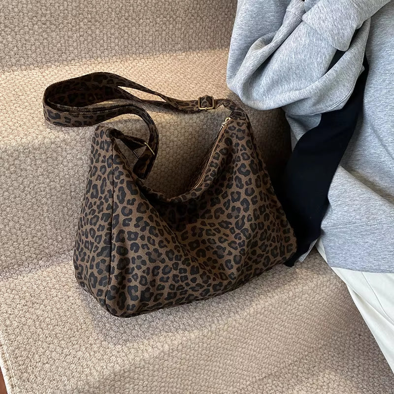 Stylische Leoparden-Schultertasche – Retro Crossbody Bag