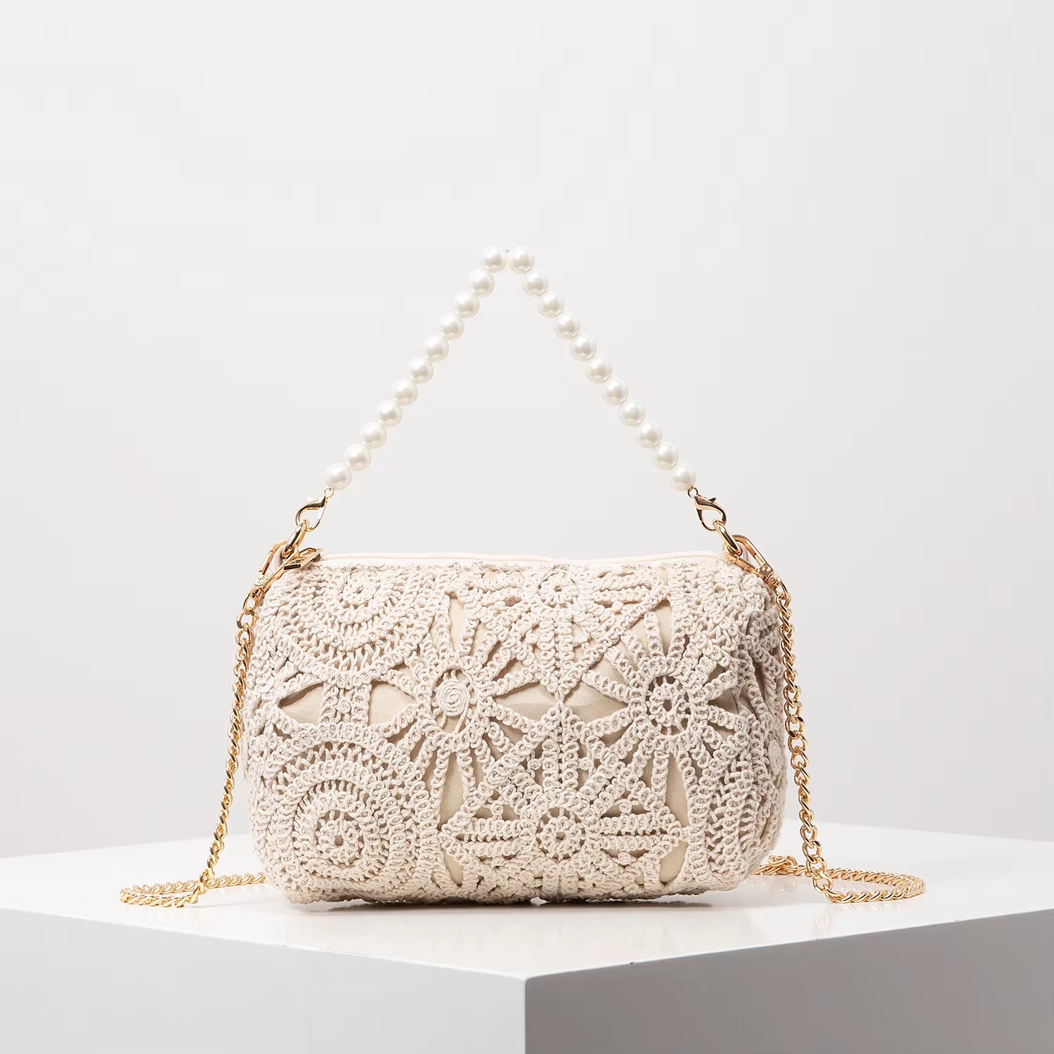 Perlen-Handtasche „Ocean Glow“ – Eleganz für den Strand