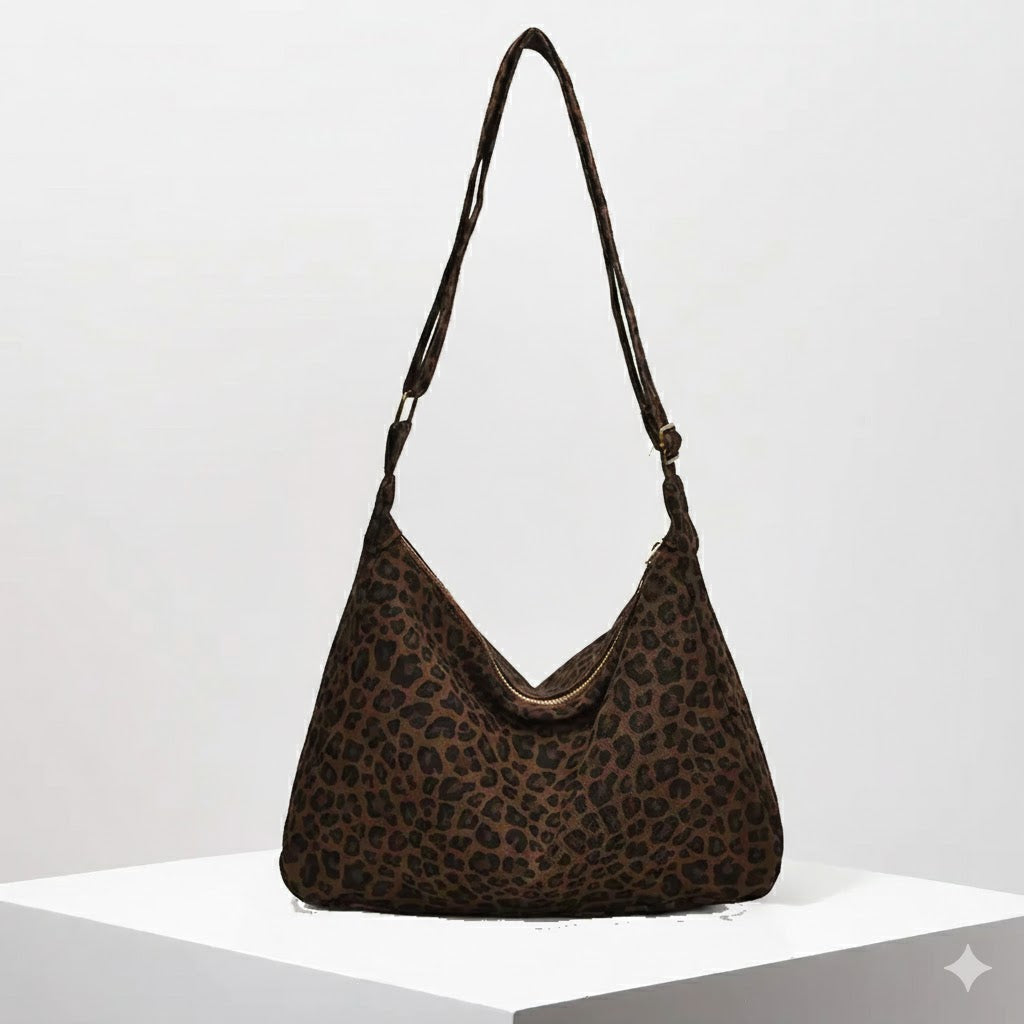 Stylische Leoparden-Schultertasche – Retro Crossbody Bag