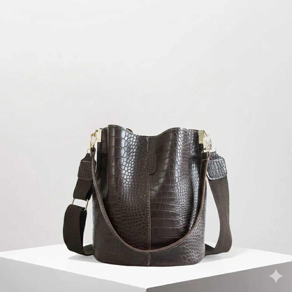Kroko-Bucket-Bag – Zeitloser Old Money Chic & Stil