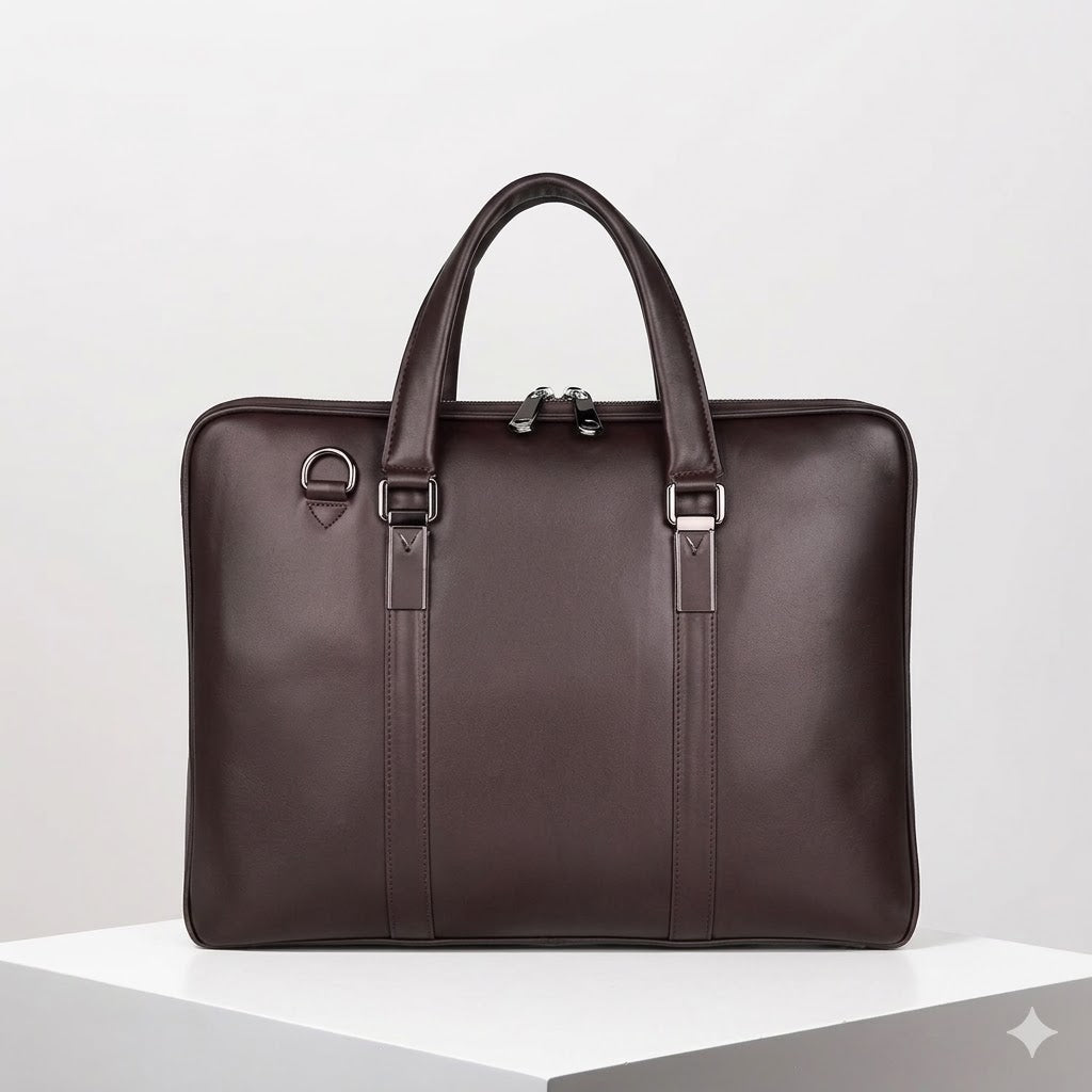 Slim Echtleder Aktentasche: Sicher & souverän