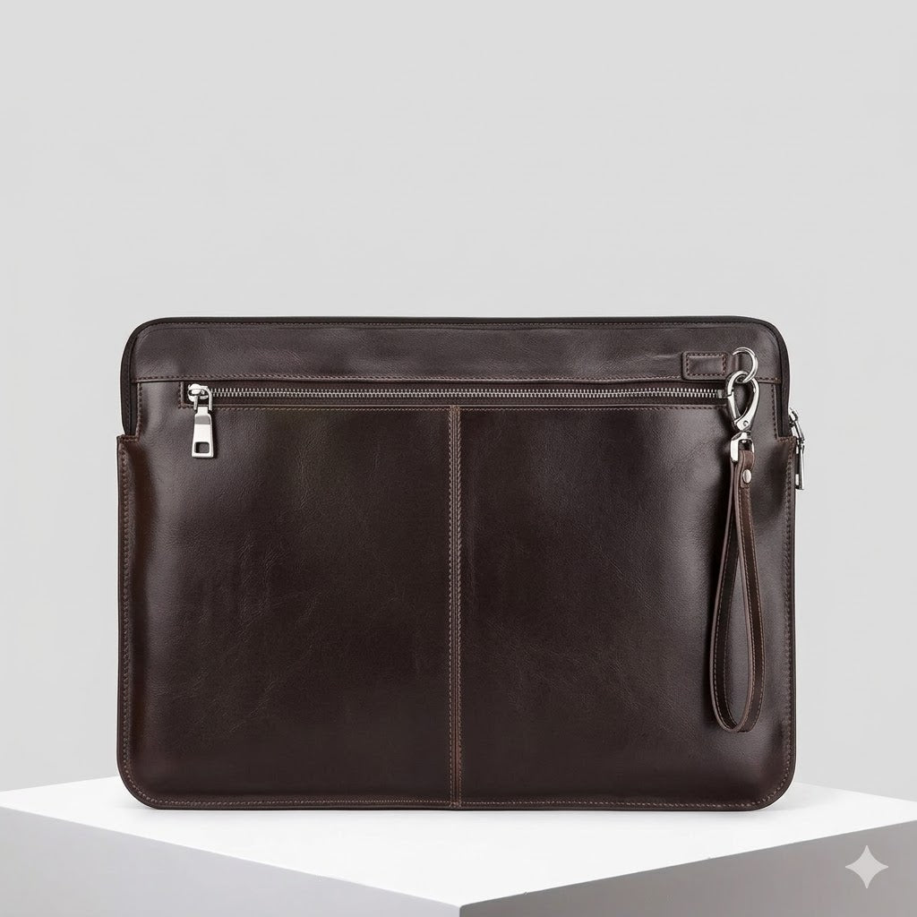 Edle Leder-Laptophülle - Minimalistisches Design