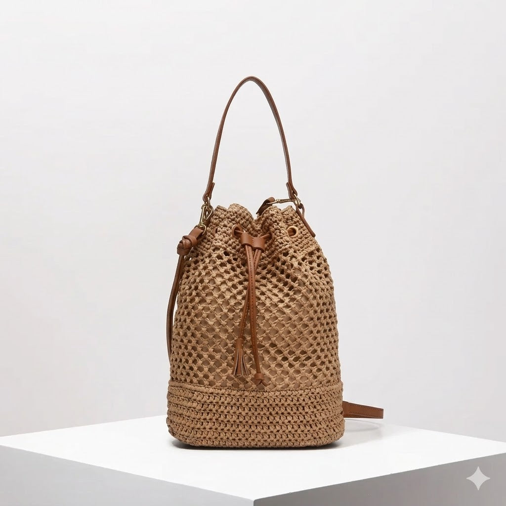 Boho Stroh-Bucket Bag: Dein Statement für Sommer & Freiheit