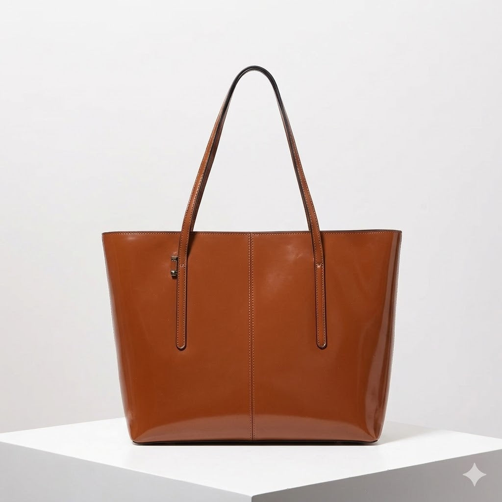 Vintage Echtleder Tote Bag: Stilvolles Statement für Damen
