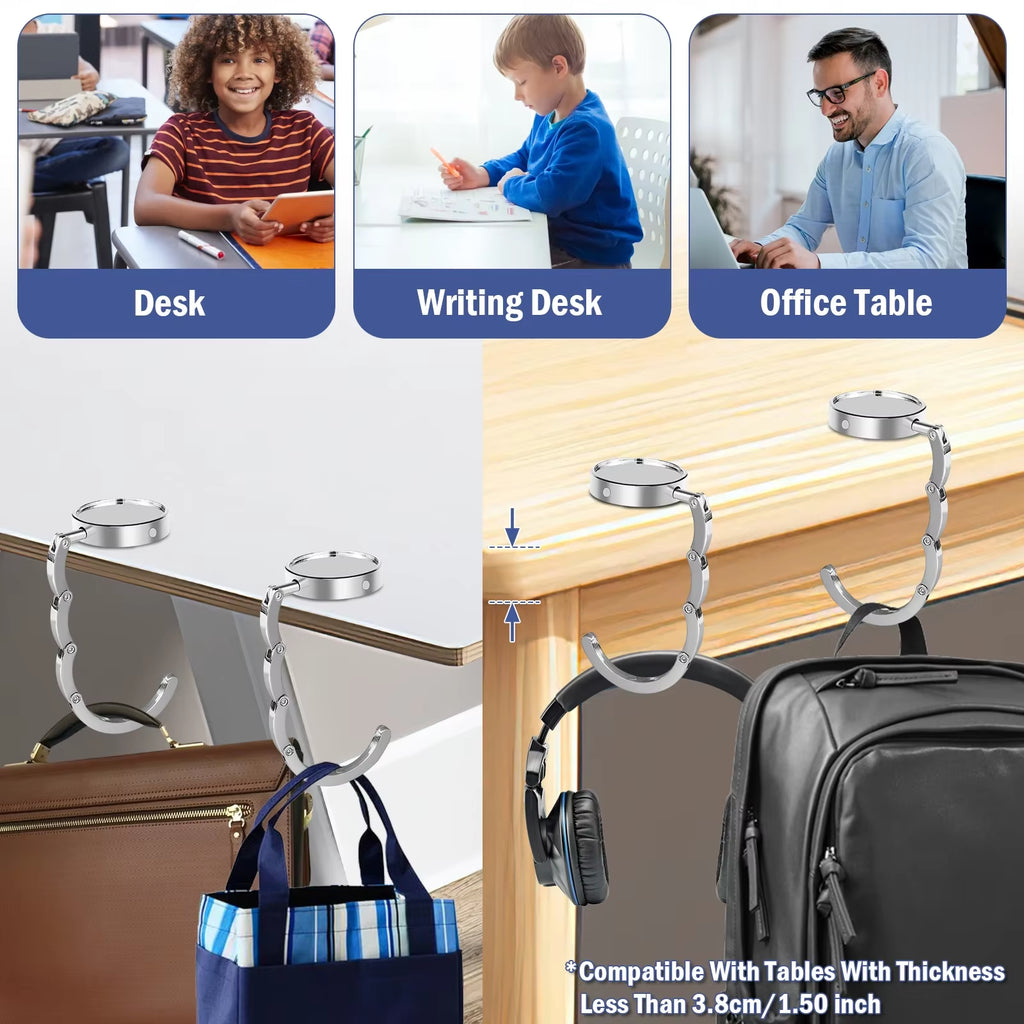 Edler Taschenhalter für Tische – Faltbar & Schick