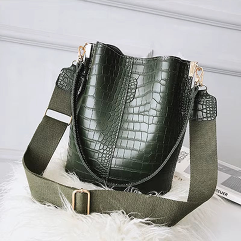Kroko-Bucket-Bag – Zeitloser Old Money Chic & Stil
