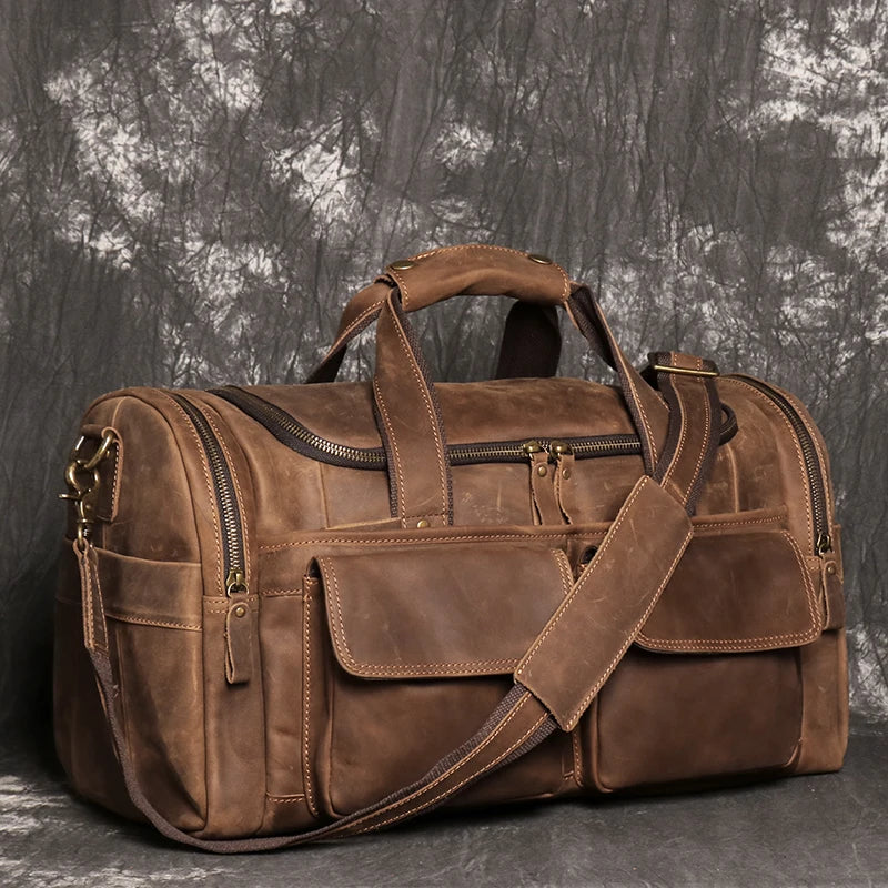 Herren Reisetasche echtes Leder | Vintage Weekender