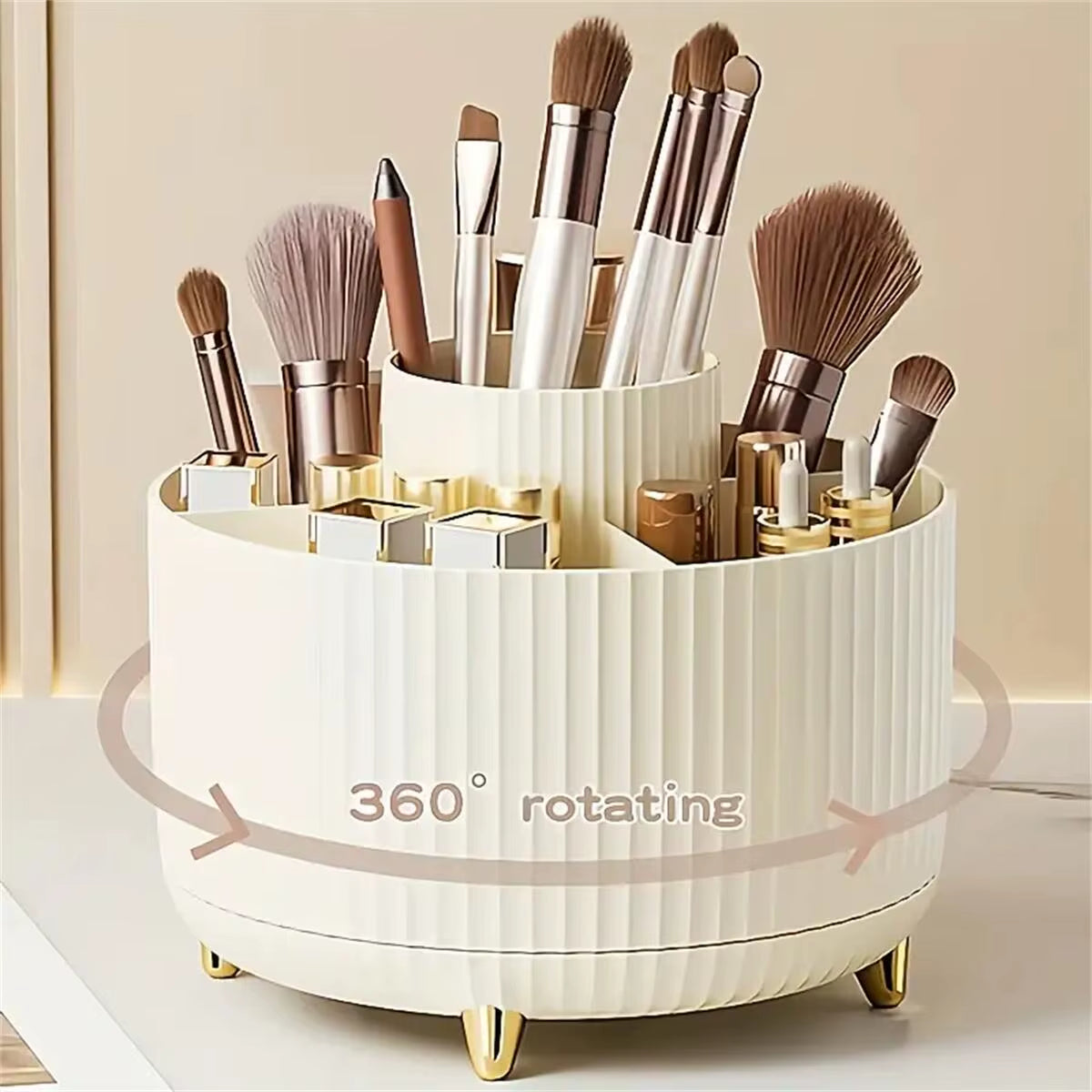 Kosmetik Organizer 360° drehbar, multifunktional mit 5 Fächern