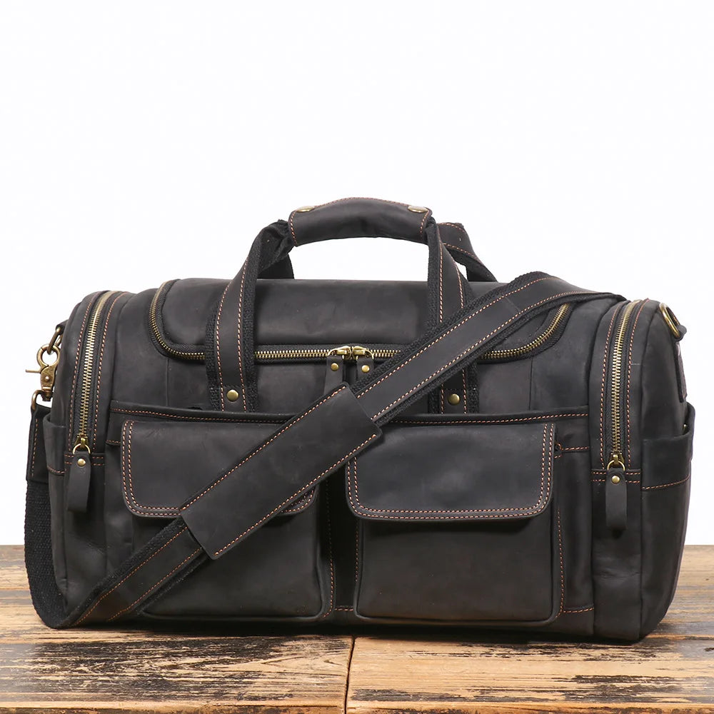 Herren Reisetasche echtes Leder | Vintage Weekender