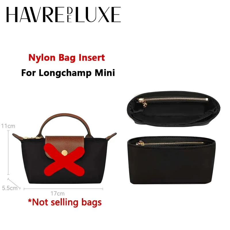 Longchamp Nylon Organizer: Formstabil & Elegant