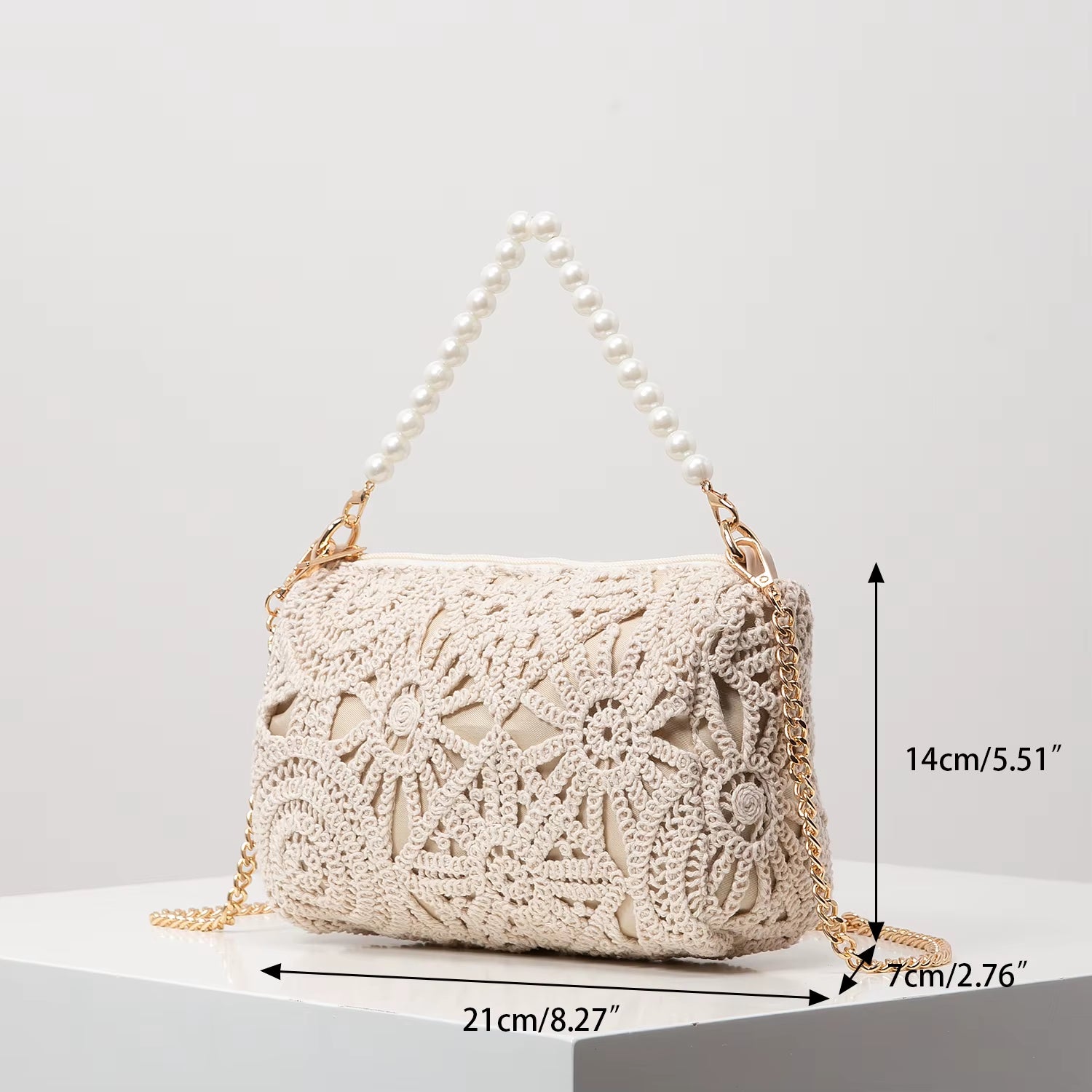 Perlen-Handtasche „Ocean Glow“ – Eleganz für den Strand