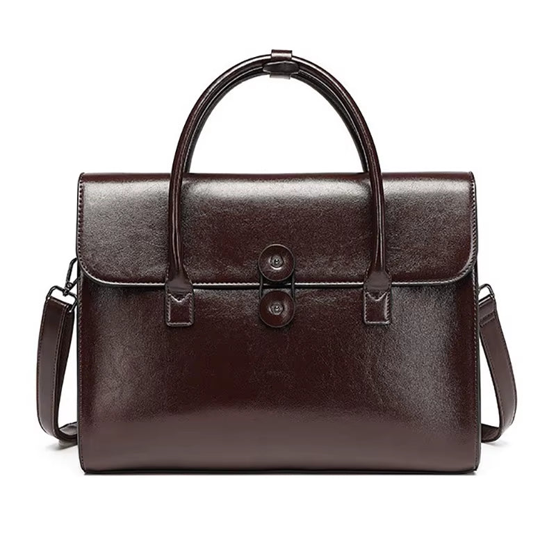 Echtleder Aktentasche Damen:  Knitterfrei & Sicher