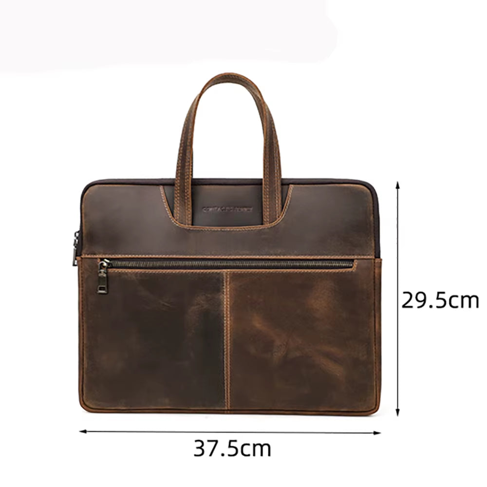 Laptoptasche Echtleder Herren | Puristisches Design