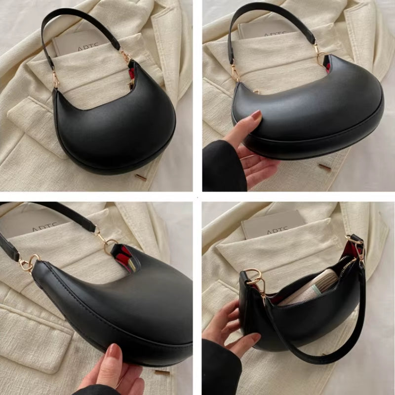 Elegante Moon Bag – Exklusive Damen Schultertasche