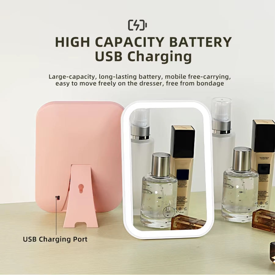 Kosmetikspiegel LED mit 3 Lichtfarben & Touch-Steuerung