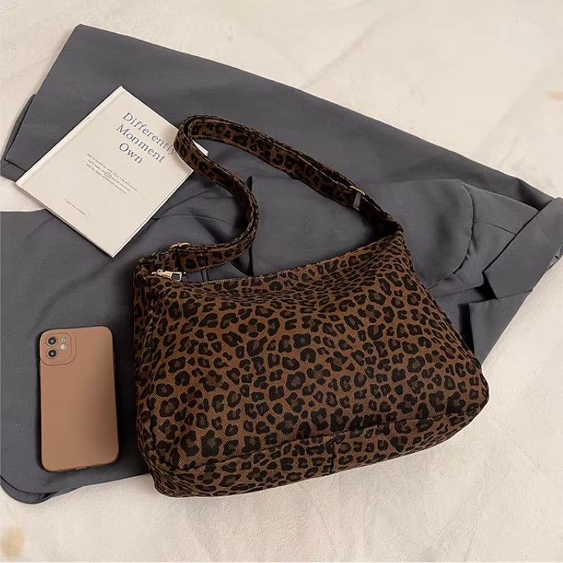 Stylische Leoparden-Schultertasche – Retro Crossbody Bag