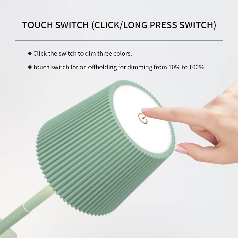 Akku-Designleuchte: Dimmbar & Kabellos – Ideal für Solar-Fans