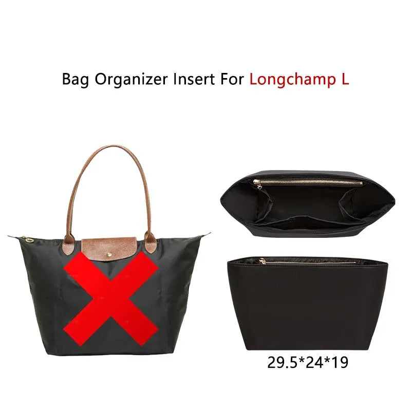 Longchamp Nylon Organizer: Formstabil & Elegant