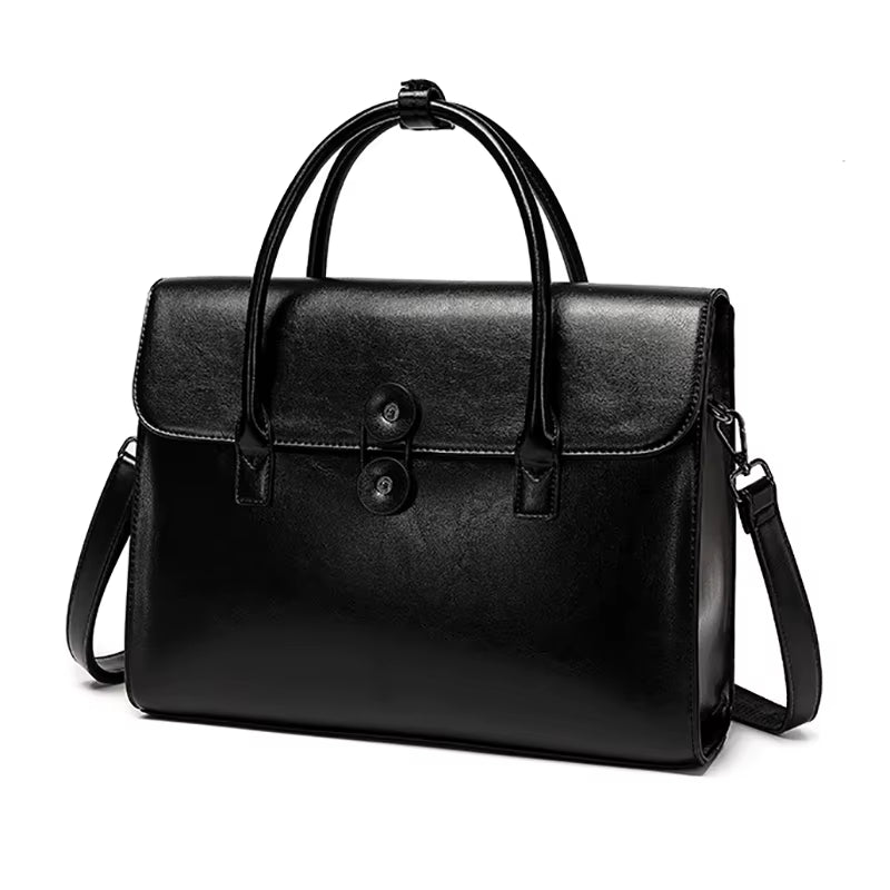 Echtleder Aktentasche Damen:  Knitterfrei & Sicher