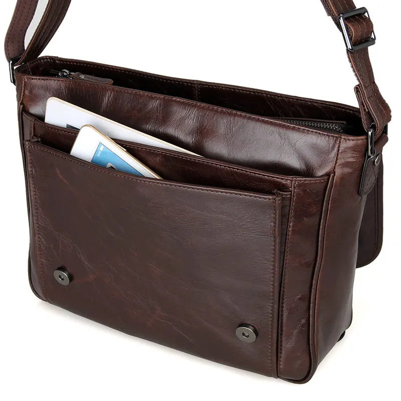 Leder Business-Tasche: Platzwunder & Ordnung für Profis