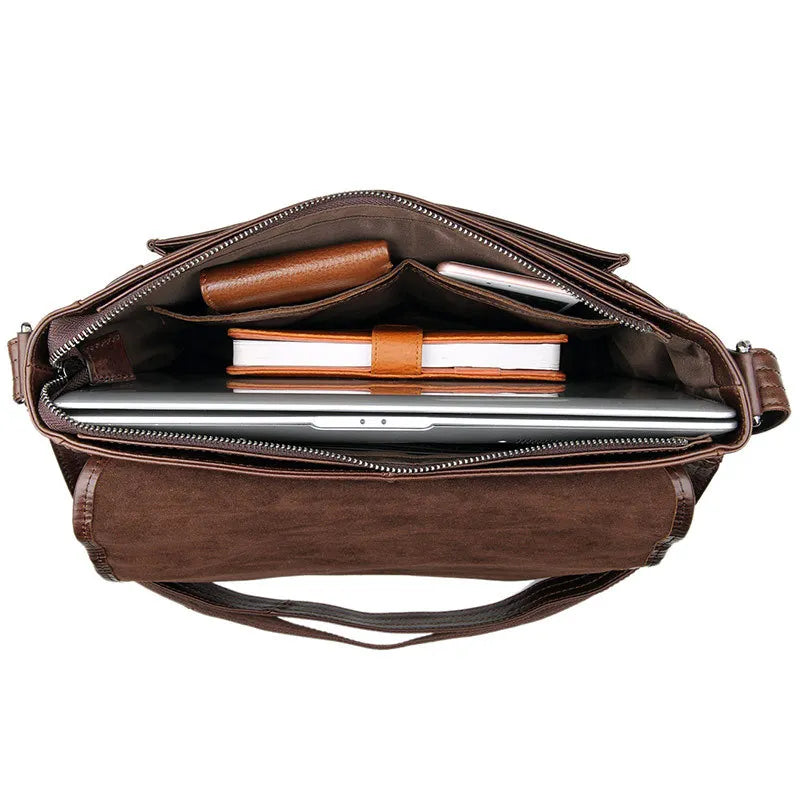 Leder Business-Tasche: Platzwunder & Ordnung für Profis