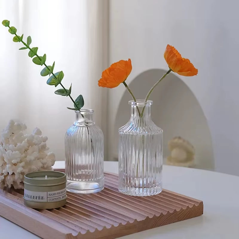 Filigranes Glas-Terrarium – Moderne Vase im Nordic Style