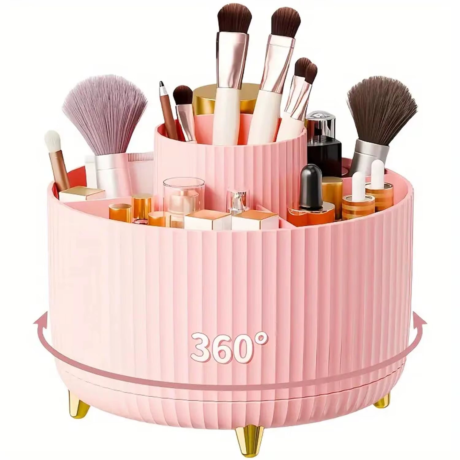Kosmetik Organizer 360° drehbar, multifunktional mit 5 Fächern