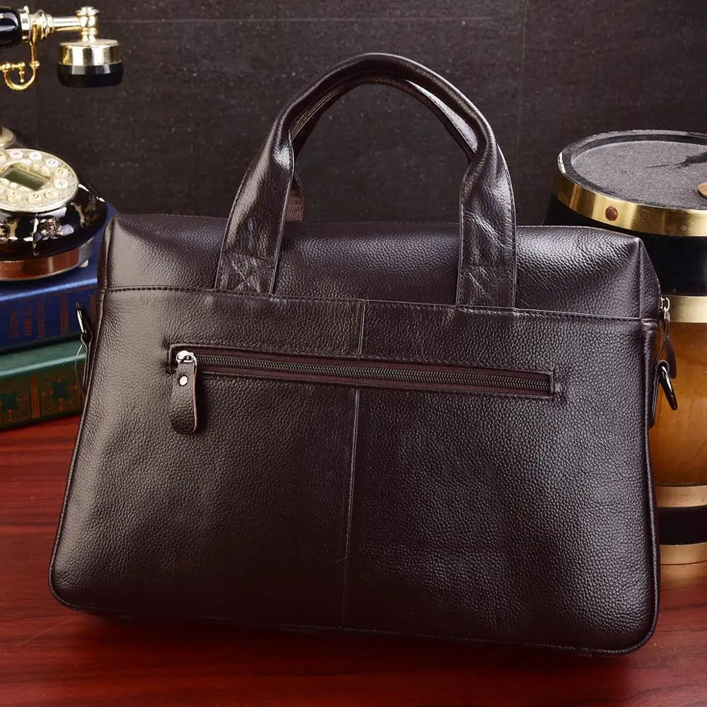 Herren Business-Tasche Echtleder: Souverän & Schlank