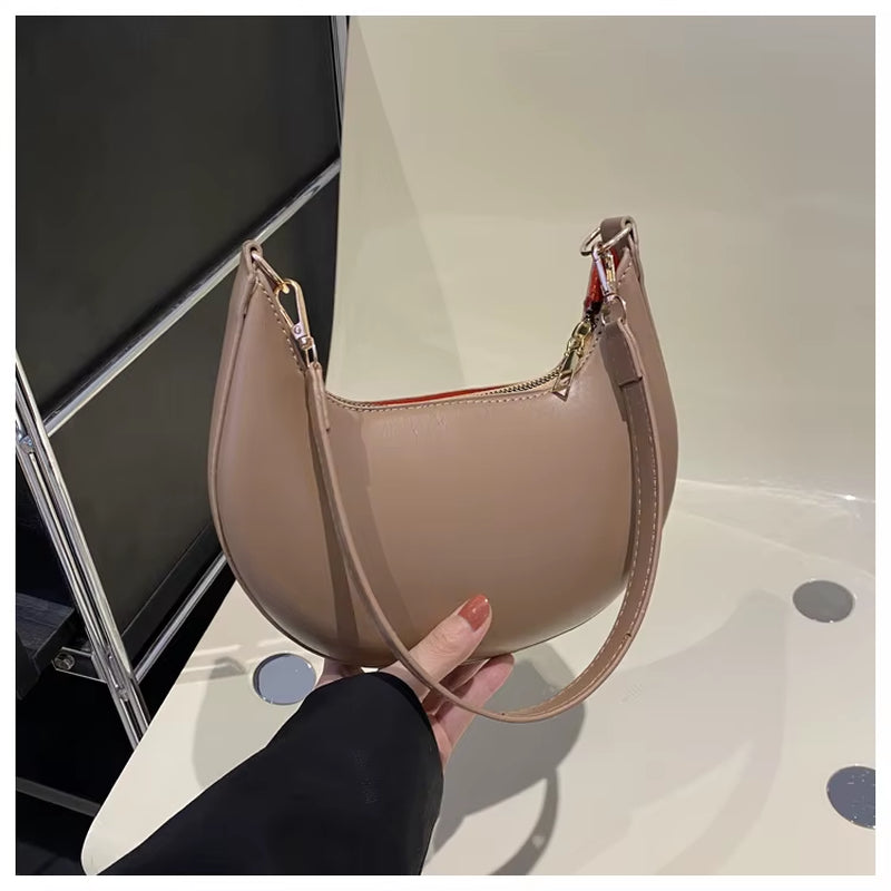 Elegante Moon Bag – Exklusive Damen Schultertasche