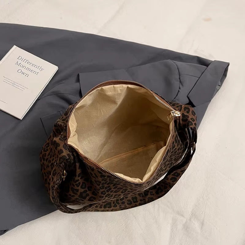 Stylische Leoparden-Schultertasche – Retro Crossbody Bag