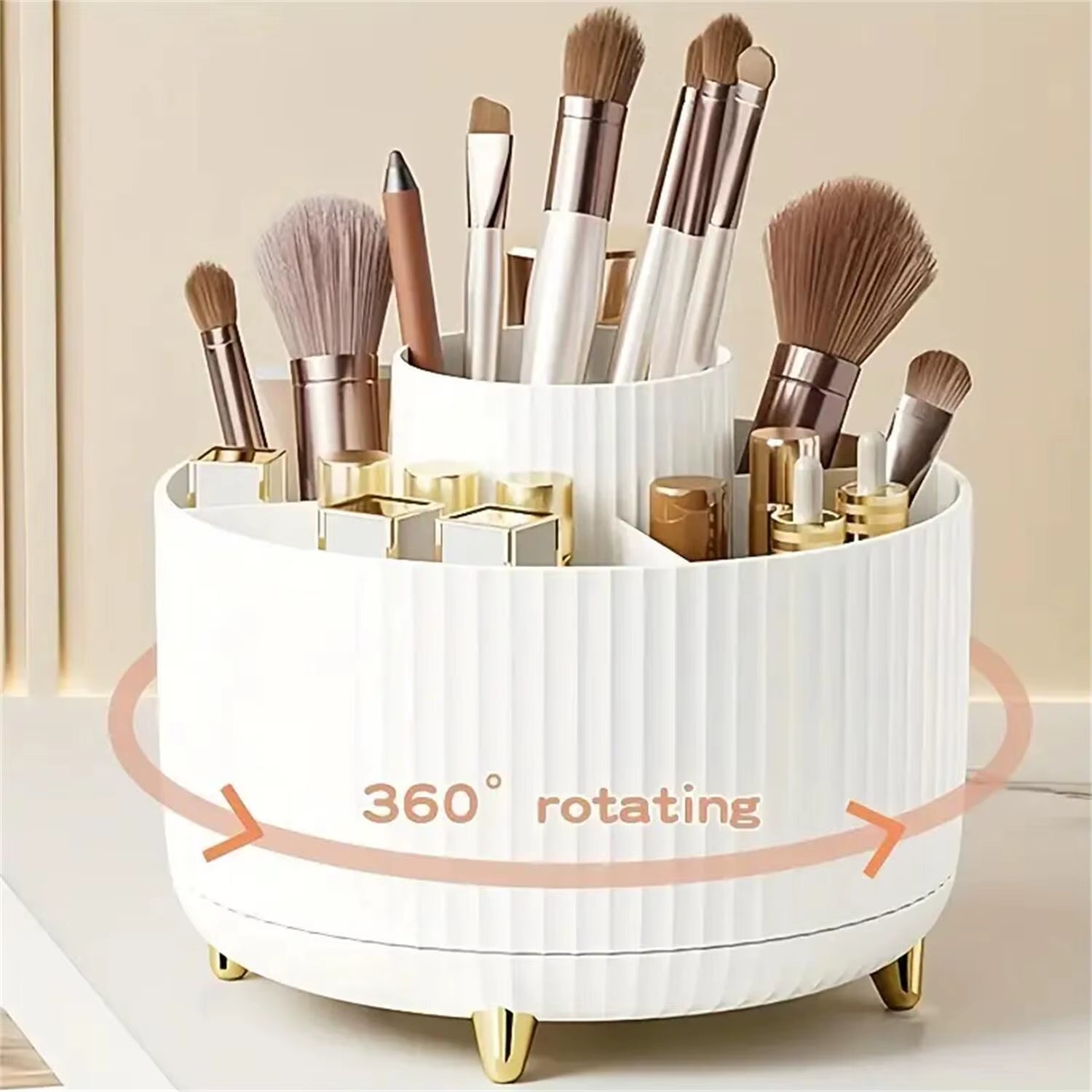 Kosmetik Organizer 360° drehbar, multifunktional mit 5 Fächern