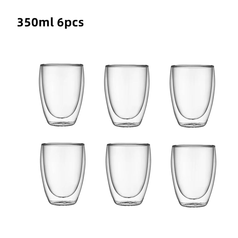 6er Set Thermo-Gläser: Perfekter Espresso-Genuss mit Stil