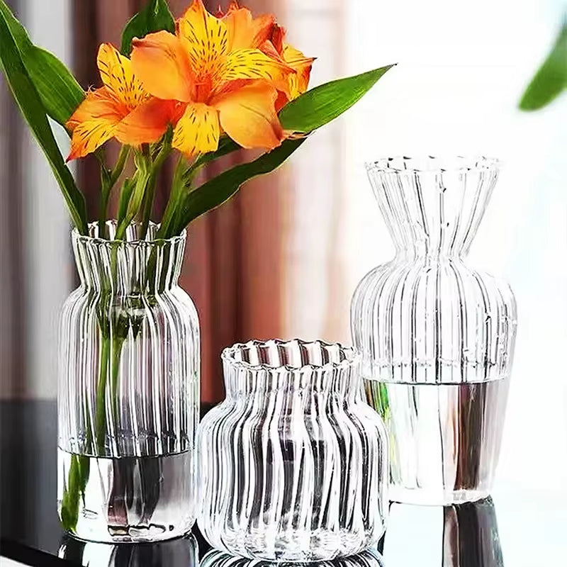 Filigranes Glas-Terrarium – Moderne Vase im Nordic Style